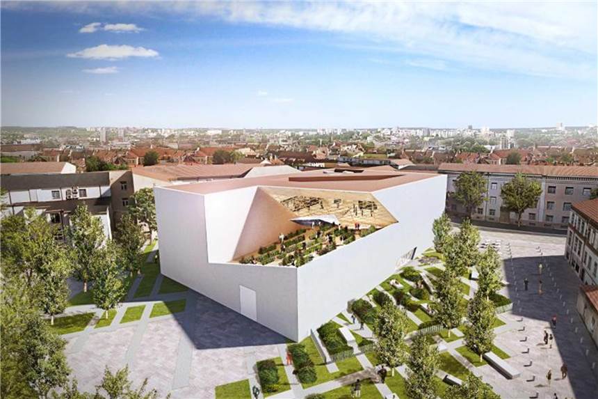 Das neue Kunstmuseum „MO“ ist ein Entwurf von Architekt Daniel Libeskind. Foto: MO Museum/dpa-tmn
