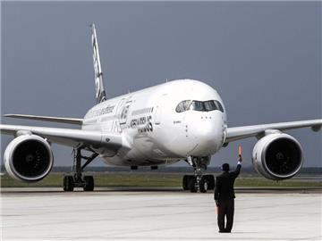 Das neue Langstreckenflugzeug A350 von Airbus. Foto: Azhar Rahim
