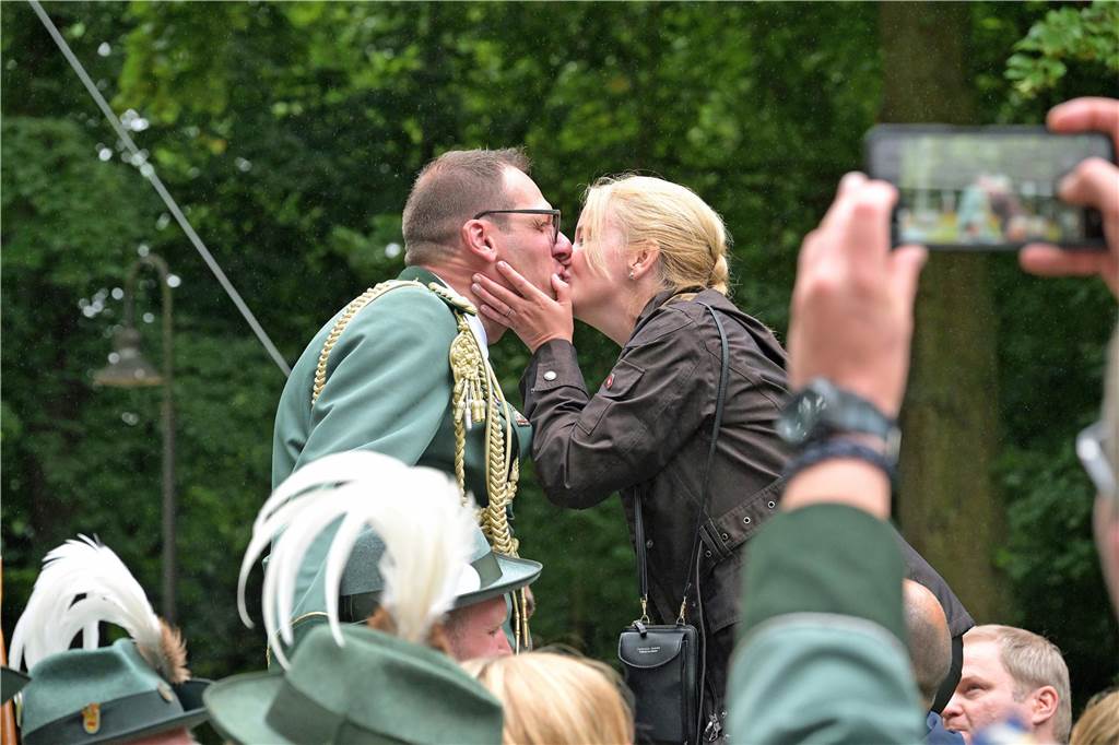 Das neue Regenten-Paar der Bürgerschützen Werne, Michael und Jana Biegel.