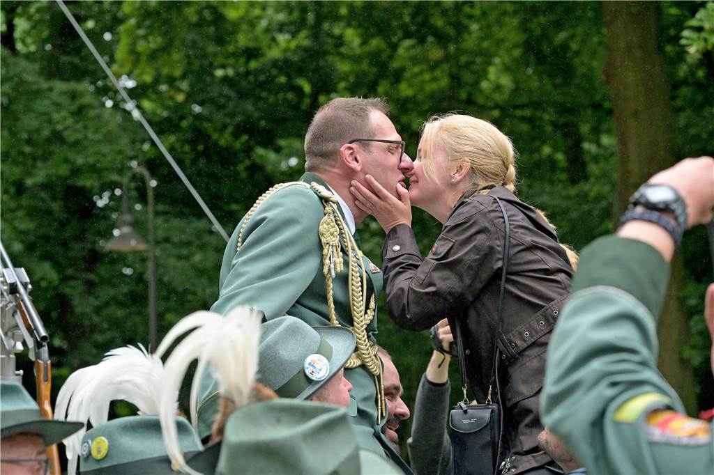 Das neue Regenten-Paar der Bürgerschützen Werne, Michael und Jana Biegel.