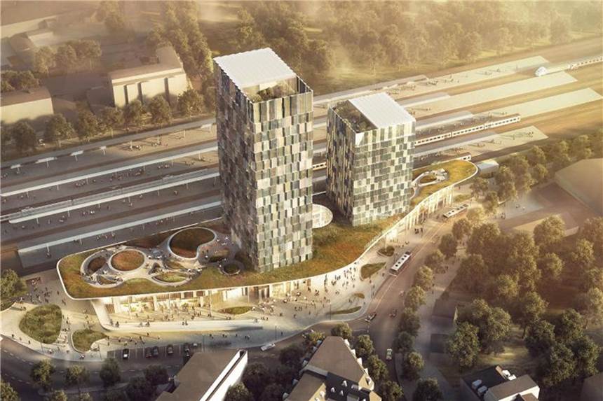 Planungen zum Neubau des Hamburger Bahnhofs Altona gestoppt Das Oberverwaltungsgericht Hamburg hat die Planungen zur Verlegung des Fern- und Regionalbahnhofs Altona gestoppt. Foto: Architektenbüro C.F. Møller