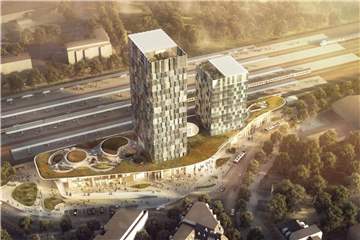 Das Oberverwaltungsgericht Hamburg hat die Planungen zur Verlegung des Fern- und Regionalbahnhofs Altona gestoppt. Foto: Architektenbüro C.F. Møller