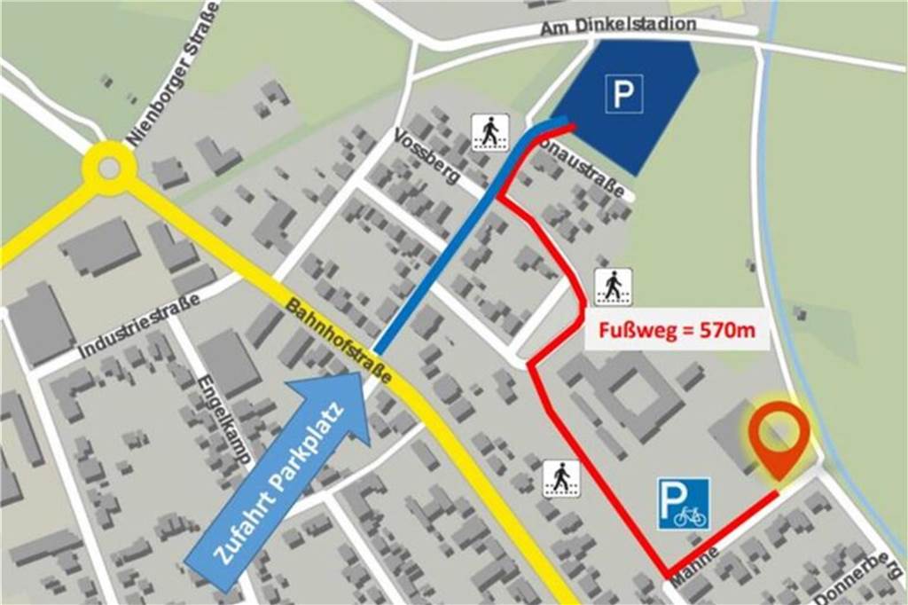 Sport- und Kulturzentrum: Die finalen Kosten stehen fest Parkkonzept für das Sport- und Kulturzentrum
