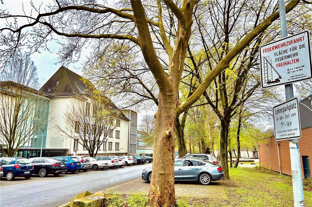 Anbau des Phoenix Gymnasiums verdrängt geplanten Bürgerpark Das Phoenix Gymnasium in Dortmund-Hörde.