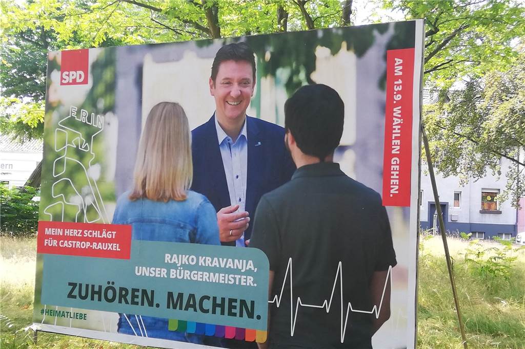 Das Plakat der SPD sei etwas überfrachtet, findet Arthur Dulinski.
