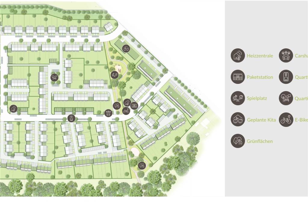 Das Plangebiet Beerenbruchviertel mit der Recklinghauser Straße, die schräg von Norden nach Osten verläuft. Bis zu 1000 Menschen sollen hier einmal wohnen.