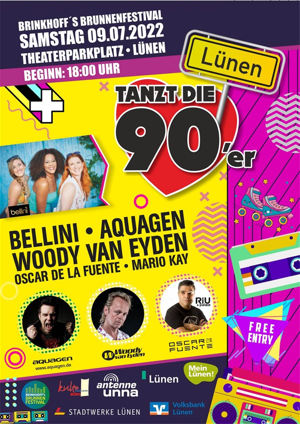 Mehrere Top-Acts haben sich zum Brunnenfest in Lünen angekündigt Das Programm beim 34. Brunnenfest in Lünen ist umfangreich.