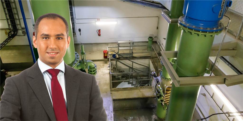Das Pumpwerk Evinger Bach am Fredenbaumpark gehört zu den Anlagen, die in der Region für trockene Füße sorgen, erläutert Ilias Abawi, Sprecher der Emschergenossenschaft.