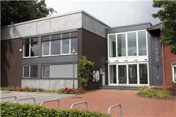Das Rathaus in der Dinkelgemeinde macht dicht. Eine von vielen Sicherheitsvorkehrungen in Zeiten der Corona-Krise.