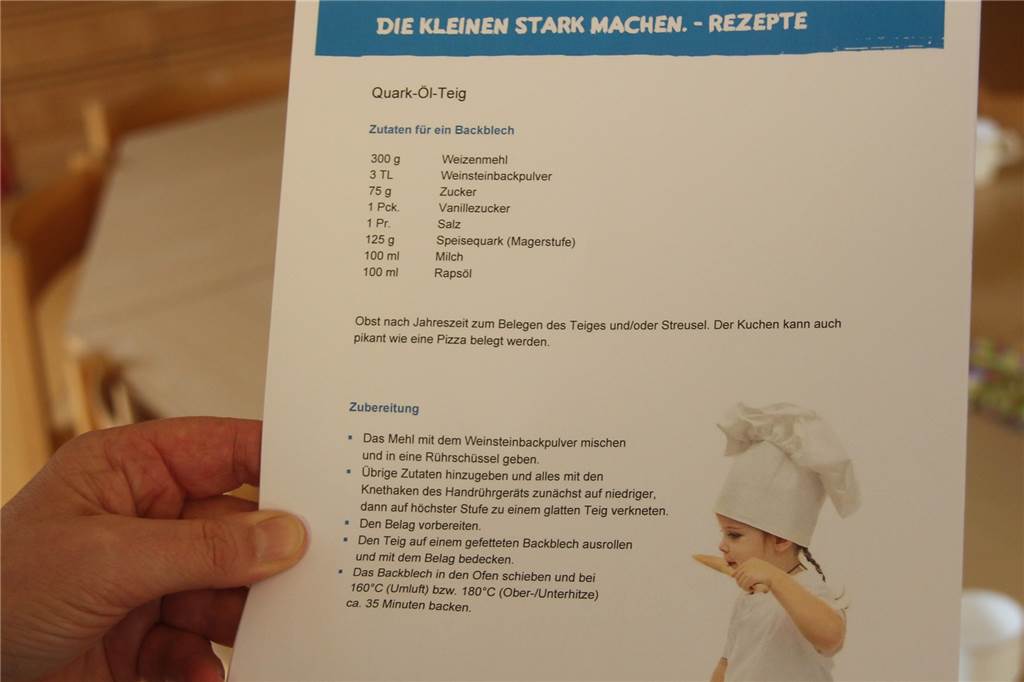 Projekt zur gesunden Ernährung macht die Kinder in der Kita St. Vitus in Olfen stark Das Rezept des Quark-Öl-Teigs