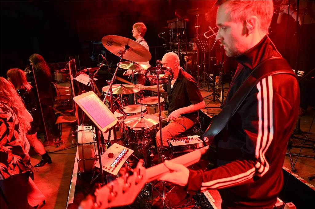 Das Rockorchester Ruhrgebeat im Gemeinschaftshaus.