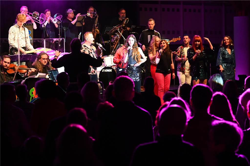 Das Rockorchester Ruhrgebeat im Gemeinschaftshaus.