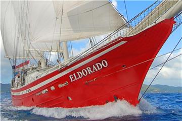 Das Segelschiff „Eldorado“ ist im Sommer von Bremerhaven aus auf der Nordsee unterwegs. Jeweils am Wochenende können Passagiere mitfahren und an Bord mit anpacken. Foto: Wind is our friend/Erlebnis Bremerhaven GmbH