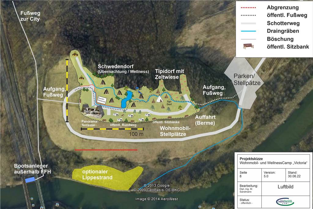 Lippetouristik auf der Victoria-Halde? Stadt lehnt Unternehmer-Plan ab Das sieht der Plan der Lüner Lippetouristik GmbH für die Victoria-Halde vor.