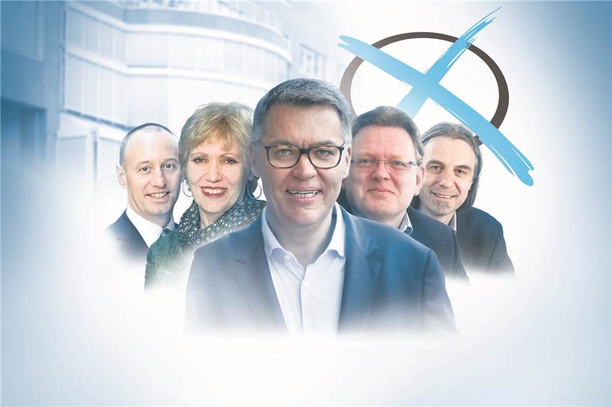 Dortmunder Oberbürgermeister-Wahl wird zum Kopf-an-Kopf-Rennen Das sind die fünf Oberbürgermeister-Kandidaten mit einer Ratsfraktion im Rücken und den größtenteils besten Wahl-Chancen: (v.l.) Michael Kauch (FDP), Daniela Schneckenburger (Die Grünen), Thomas Westphal (SPD), Dr. Andreas Hollstein (CDU) und Utz Kowalewski (Die Linke).