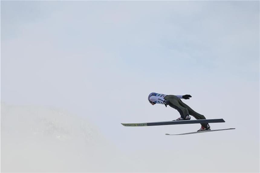 Wind verbläst Generalprobe für Skiflug-WM Das Skifliegen in Bad Mitterndorf wurde abgesagt. Foto: Erwin Scheriau
