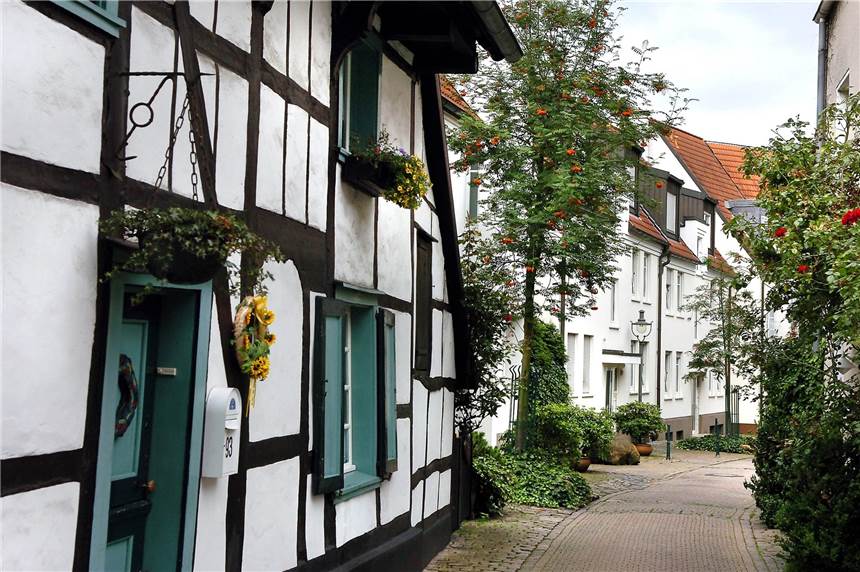 Das sogenannte „Alte Quartier“ mit den Fachwerkhäusern im Bereich Mauerstraße, Silberstraße, Roggenmarkt ist eine der Stationen der ersten Sonntagsführung 2019.