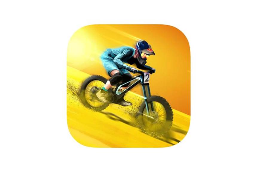 iOS-Game-Charts: Städtebau, Knobelspaß und Downhill-Rennen Das Spiel "Bike Unchained 2". Foto: Apple App-Store