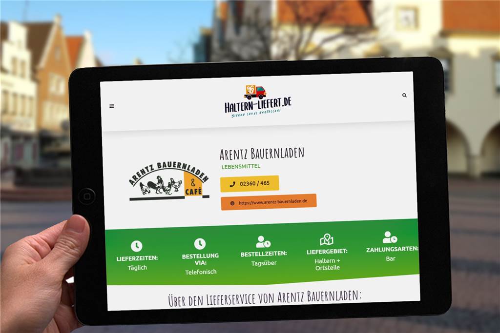Das Stadtportal „Erlebe-Haltern.de“ hat die Internetseite „Haltern-liefert.de“ initiiert. Hier sind Halterner Firmen mit Lieferdienst zu finden.