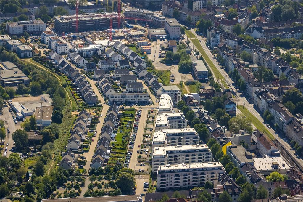 Mehr Grün und mehr Radwege für Dortmunds östliche Innenstadt Das Stadtquartier-Ost auf dem früheren Ostbahnhof-Gelände ist fast vollendet.