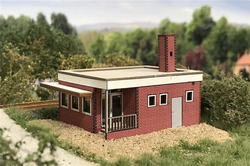 Diese Bahngebäude in Dorsten werden bald Modelleisenbahnen in der ganzen Welt schmücken Das Stellwerks-Modell in Deuten