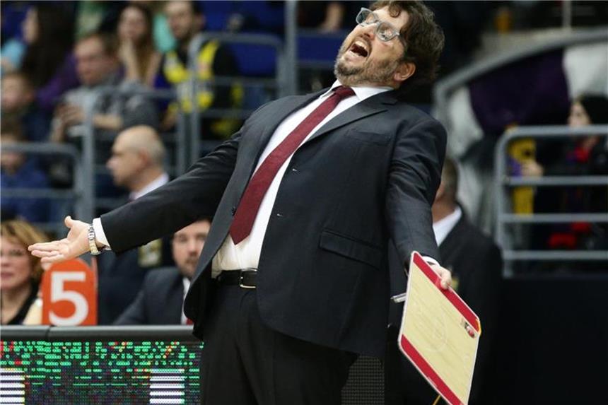 Brose Bamberg in der Euroleague chancenlos gegen ZSKA Moskau Das Team von Trainer Andrea Trinchieri unterlag ZSKA Moskau deutlich mit 76:92. Foto: Mikhail Aleksandrov