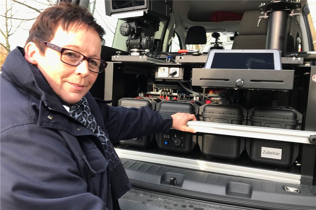 Doppelt blitzt schneller: So funktioniert Dorstens „Super-Blitzer“ Das Technik-Herz des Radarwagens