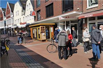 Das Testzentrum an der Bären-Apotheke am Montagnachmittag.