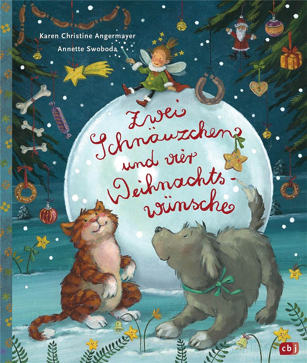 Buchtipp: Weihnachtsfee erfüllt Wünsche von zwei tierischen Freunden Das Titelbild des Bilderbuches.
