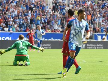 Das Trot von Kevin Volland (r) reichte für Hoffenheim nicht zum Punktgewinn. Foto: Uli Deck