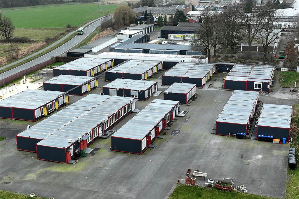 Selm soll Olfen bei Unterbringung von Flüchtlingen aushelfen Das Übergangsheim an der Industriestraße gibt es dort seit 2017.