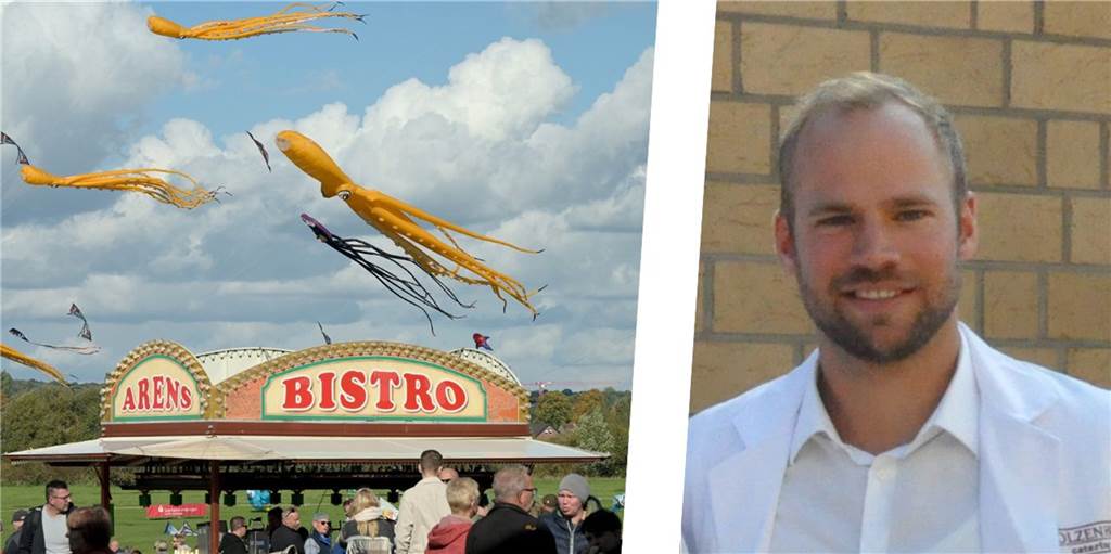 Caterer Stolzenhoff fehlt beim Drachenfest: „Sehr, sehr intensive Saison“ Drachen fliegen, Imbisstand und Juniorchef Dennis Stolzenhoff.