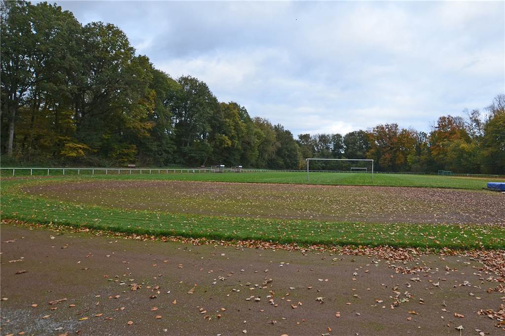 Fußball-Stars der Euro2024 könnten im Dortmunder Westen trainieren Das Volksbank-Stadion liegt idyllisch im Wald. Mit der Erneuerung des Naturrasens soll ebenfalls die Asche der Laufbahn durch Kunststoff ersetzt werden. Denn auch die Leichtathleten des TV Mengede und Schulen nutzen das Stadion.