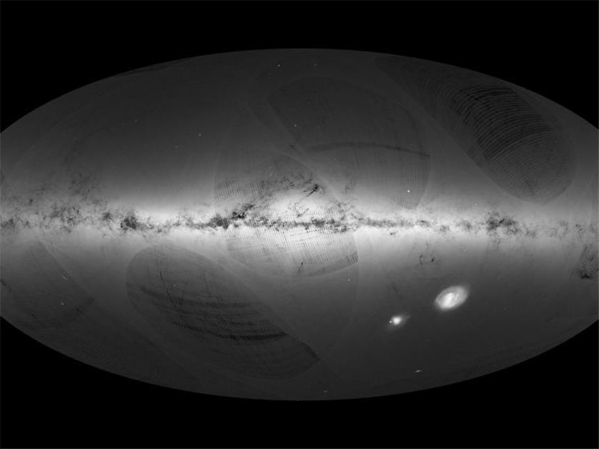 "Gaia" erfasst eine Milliarde Sterne in der Milchstraße Das von der Europäischen Raumfahrtagentur esa publizierte Foto zeigt ein von der Raumsonde Gaia aufgenommenes, zusammengesetztes Foto der Milchstraße. Foto esa/dpa Foto: Esa