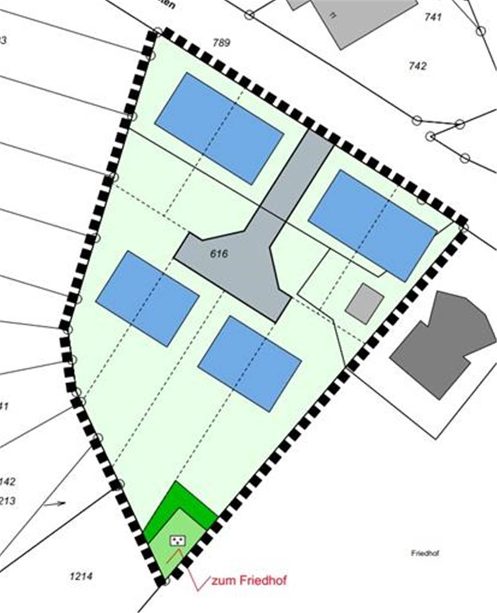 Teile des Erler Friedhofes sollen Bauland werden Das wäre Vorschlag 2.