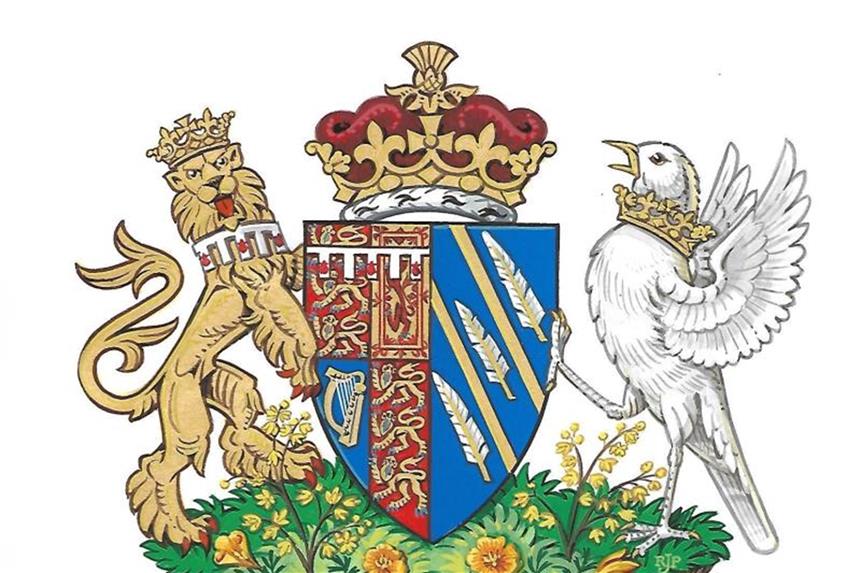 Das Wappen („Coat of Arms“) von Meghan, Herzogin von Sussex. Foto: Kensington Palace
