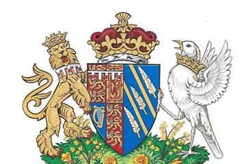 Das Wappen („Coat of Arms“) von Meghan, Herzogin von Sussex. Foto: Kensington Palace