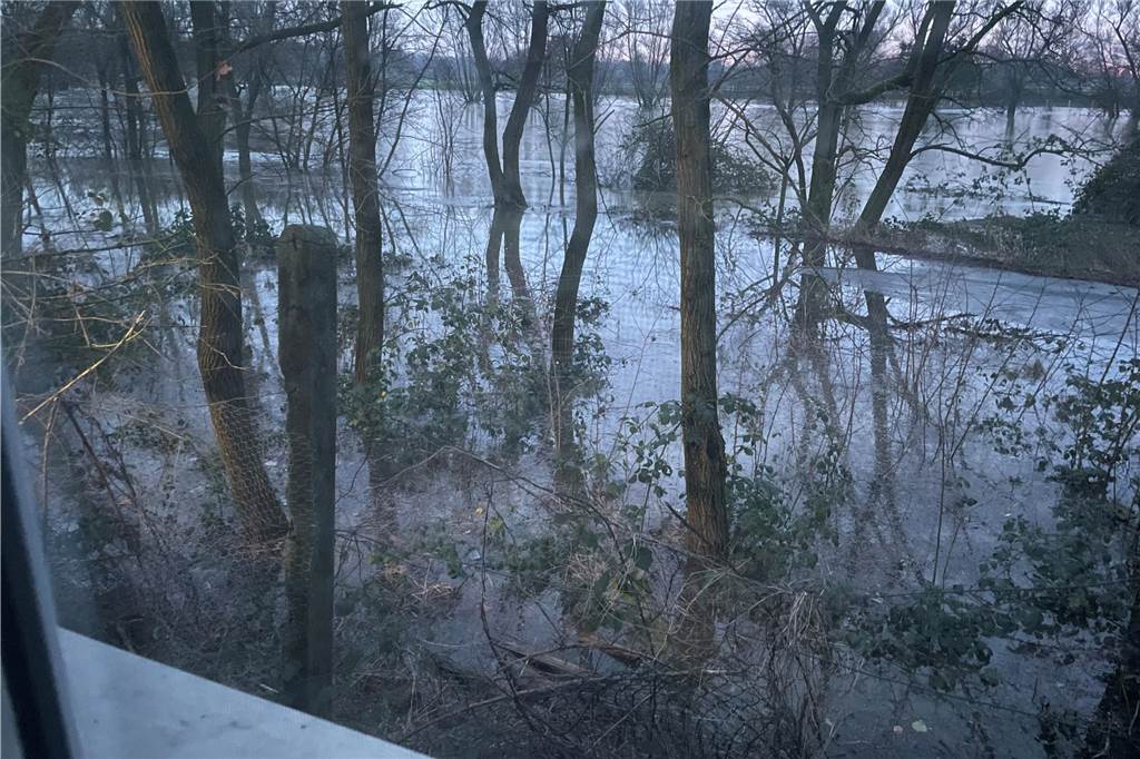 In der neuen Big Wheel-Werkstatt drängte die Lippe bis in den Keller Hochwasser der Lippe