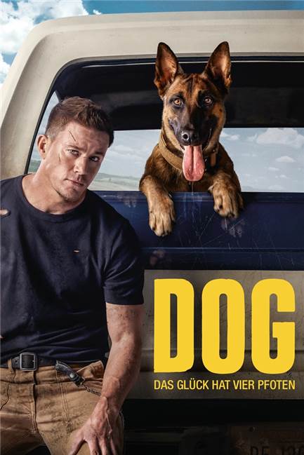 Sternenkino im Stadion Schwansbell: Lüner SV und Stadt Lünen laden ein Das Werbeplakat zum Film „Dog - Das Glück hat vier Pfoten“