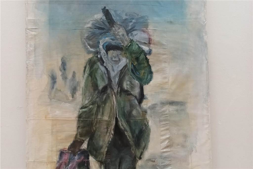 Ausstellung im Hansesaal: Diese Schätze bietet die Lüner Kunstsammlung Kunstwerk "Was vom Leben blieb" von Sigrid Geerlings-Schake.
