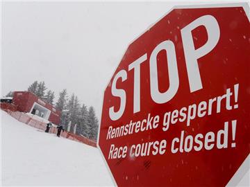 Das Wetter ließ den Super-G auf der Streif nicht zu. Foto: Hans Klaus Techt