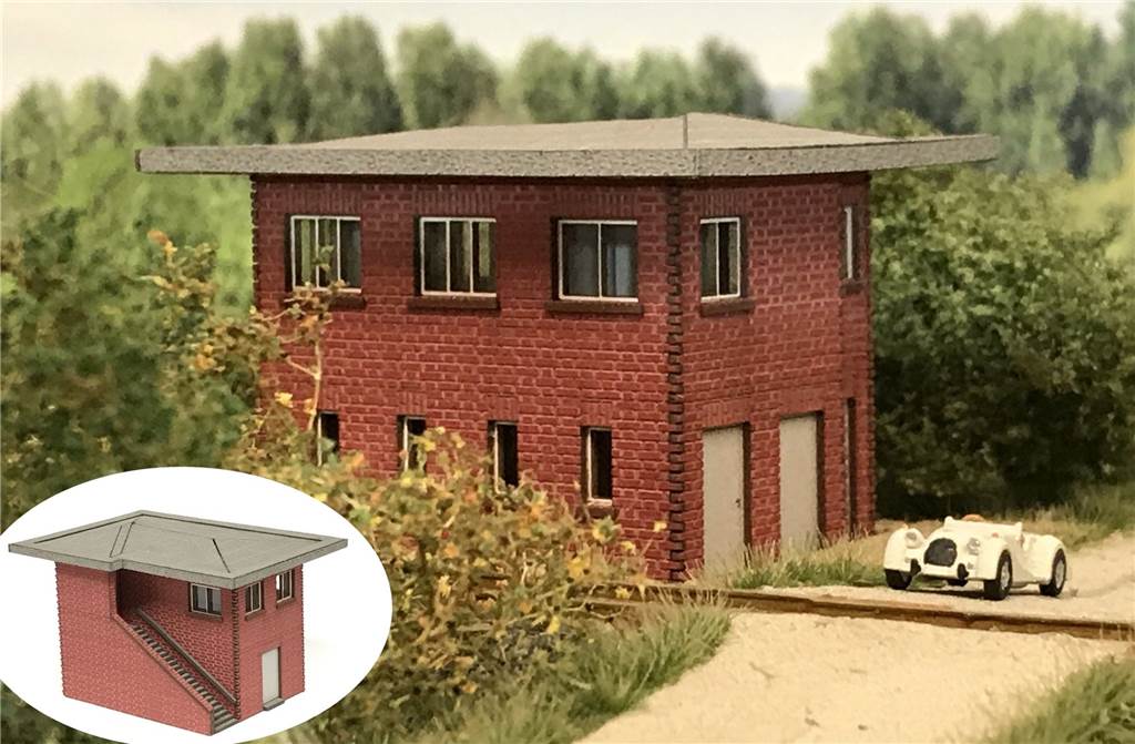 Diese Bahngebäude in Dorsten werden bald Modelleisenbahnen in der ganzen Welt schmücken Das Wulfener Stellwerk in Miniatur-Variante