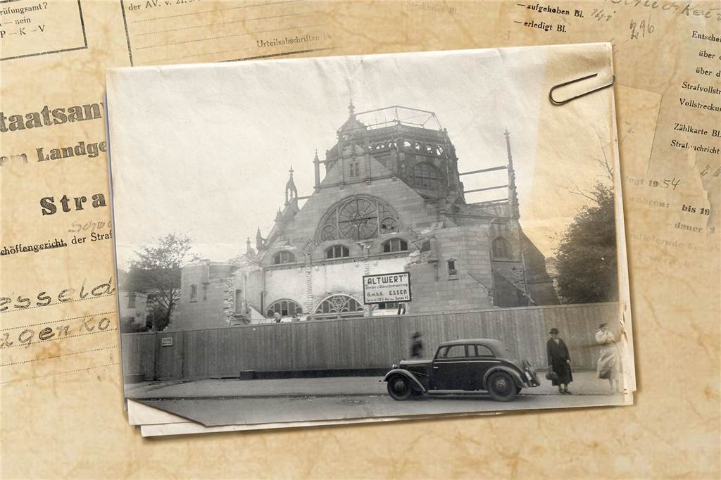Dass Essener Unternehmen Altwert wurde 1938 mit dem Abriss der Synagoge beauftragt.