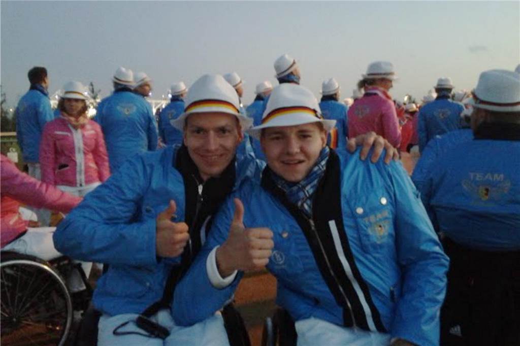 Ein Gewinner, nicht nur im Sport: Björn Lohmann erhielt den Ehrenpreis Björn Lohmann bei der Eröffnungsfeier der Paralympics 2012 in London