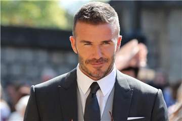 David Beckham wurde mit dem President's Award der UEFA ausgezeichnet. Foto: Gareth Fuller/PA Wire