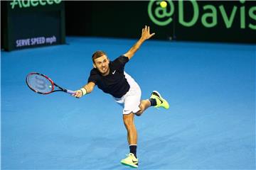 Davis-Cup-Sieger Daniel Evans ist wegen Kokainkonsums für ein Jahr gesperrt worden. Foto: Robert Perry