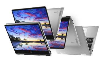 Dell zeigt auf der IFA 2018 unter anderem Convertibles in drei Größen aus der überarbeiteten Inspiron-7000-Serie. Foto: Dell