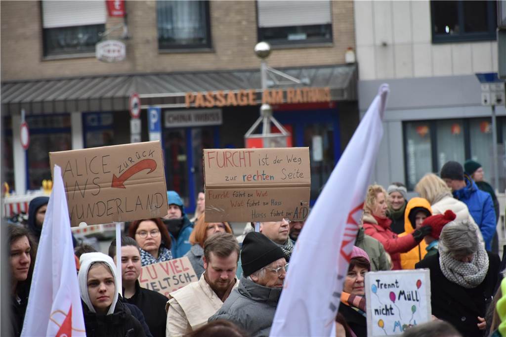 Demonstration "Ahaus bleibt bunt"
