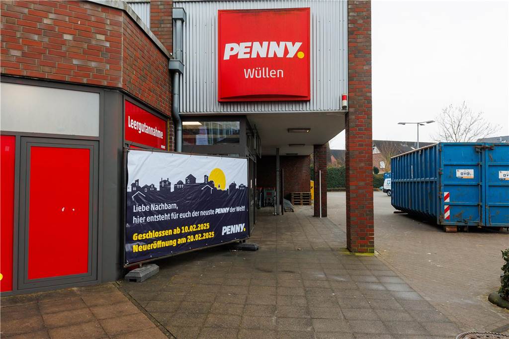 Discounter baut in Wüllen um: Penny stellt sich komplett neu auf Pennymarkt in Wüllen