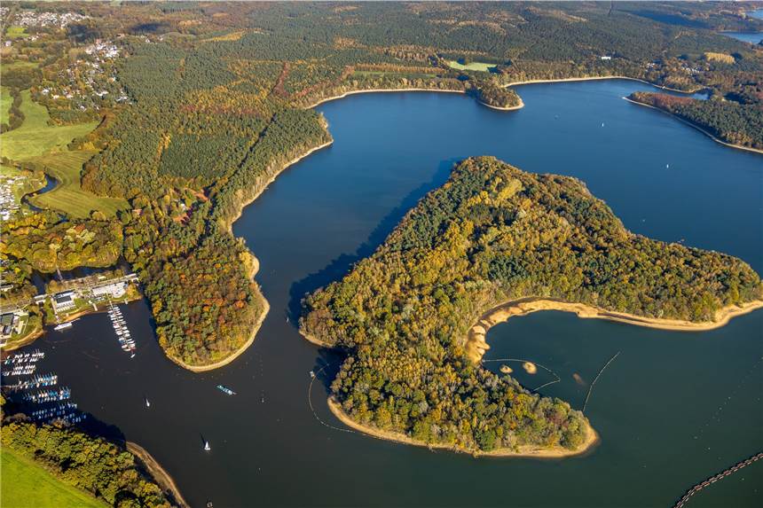 Niedrige Grundwasserstände: Gelsenwasser fordert Strategie für Dürrezeiten Den Talsperren Haltern (Stausee/Bild) und Hullern kommt bei der Trinkwassergewinnung der Gelsenwasser AG große Bedeutung zu.